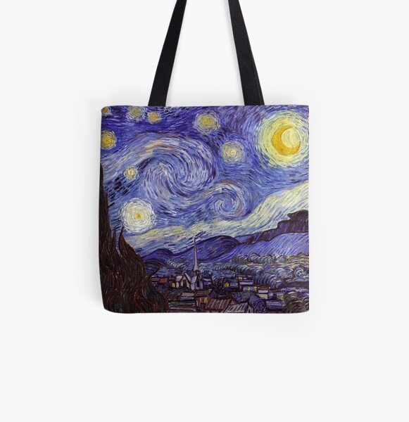 Bolsa de tela for Sale con la obra «Vincent Van Gogh - Noche estrellada en  morado pastel» de AbidingCharm