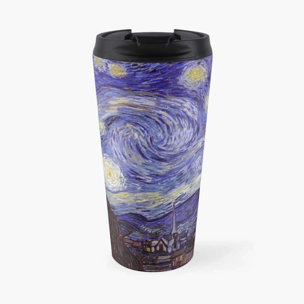 Vincent Van Gogh Starry Night Travel Mug By Fineartgallery Redbubble