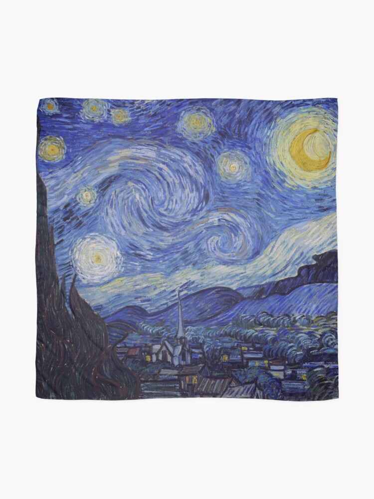 Alternate view of Vincent Van Gogh Starry Night Scarf