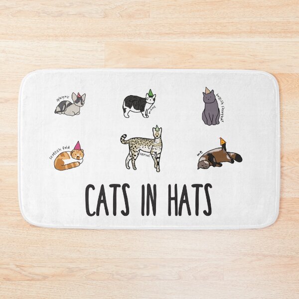 Item preview, Landscape Cats in Hats (With Text) designed and sold by ayaminlove.