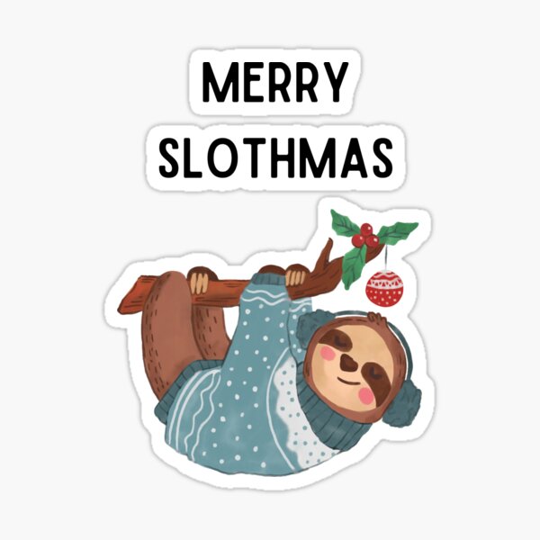 Item preview, Merry Slothmas designed and sold by Kristin Orsi.