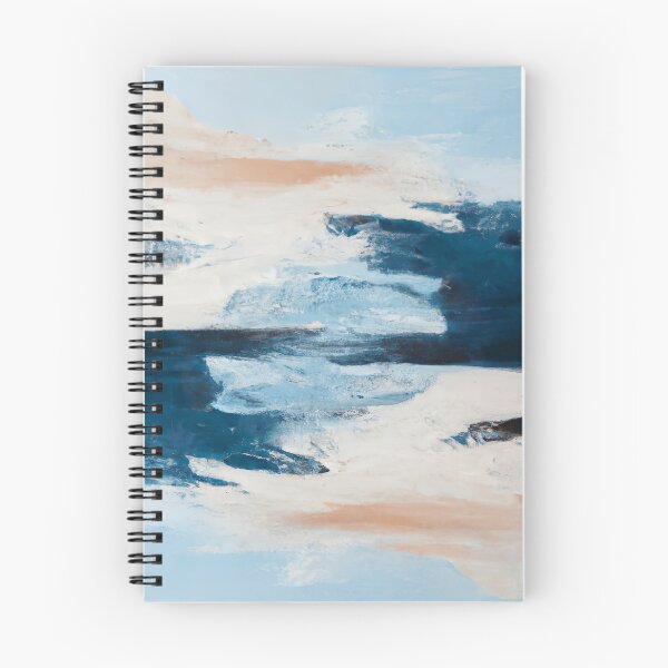 Item preview, Splashed Blue Color Effect Abstract Painting designed and sold by Inomaly Art.