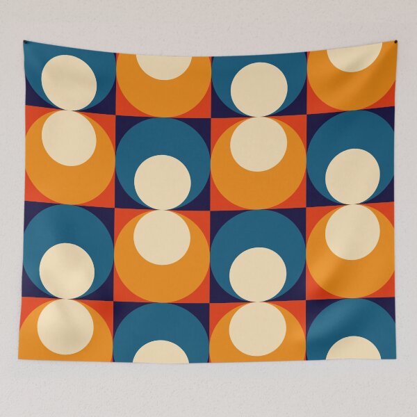Item preview, mid century seventies geometrical pattern designed and sold by pauloneill-art.