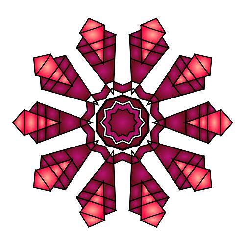 Star Mandalas 076 (Style:21)