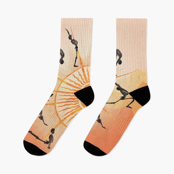 Item preview, Sun Salutation Skeletons designed and sold by Rebalien.