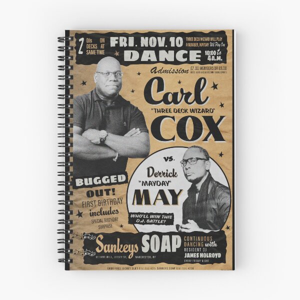 Item preview, Carl Cox and Derrick May at Sankeys Soap Manchester 1995 designed and sold by Lick-Design.