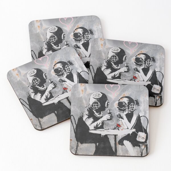 Item preview, Banksy Street Art Think Tank Dating Couple designed and sold by WE-ARE-BANKSY.