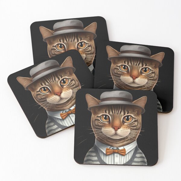 Item preview, Cat dressed smart designed and sold by AnimalArtPhotos.