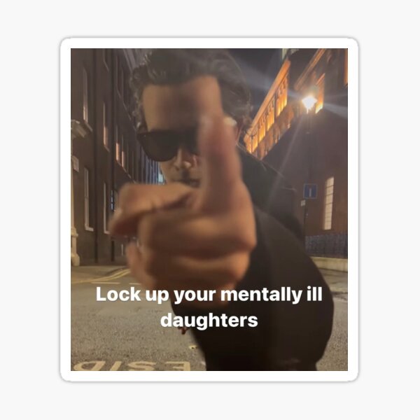 Matty Healy instagram story mentally ill daughters Sticker