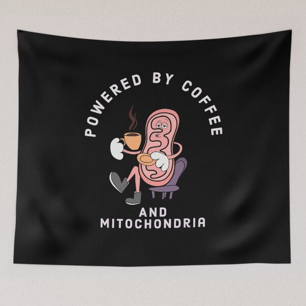 Item preview, Powdered by coffee and mitochondria designed and sold by Mermaidssparkle.