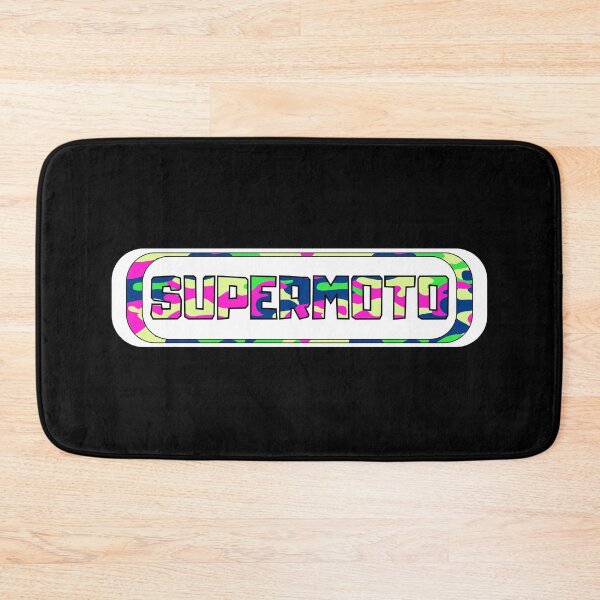 Item preview, Supermoto logo colorful camouflage designed and sold by Rev-Style.
