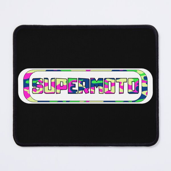 Item preview, Supermoto logo colorful camouflage designed and sold by Rev-Style.