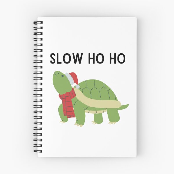 Item preview, Slow Ho Ho - Turtle Christmas Pun designed and sold by Kristin Orsi.