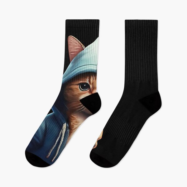 Item preview, Cat wearing hoodie designed and sold by AnimalArtPhotos.