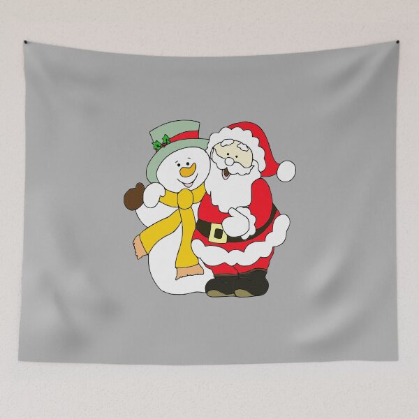 Item preview, Vintage retro pinka santa claus with snowman designed and sold by Vehiclestore.