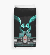 Lewis Hamilton auf seinem Auto Bettbezug