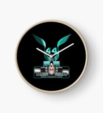 Lewis Hamilton on his car Clock