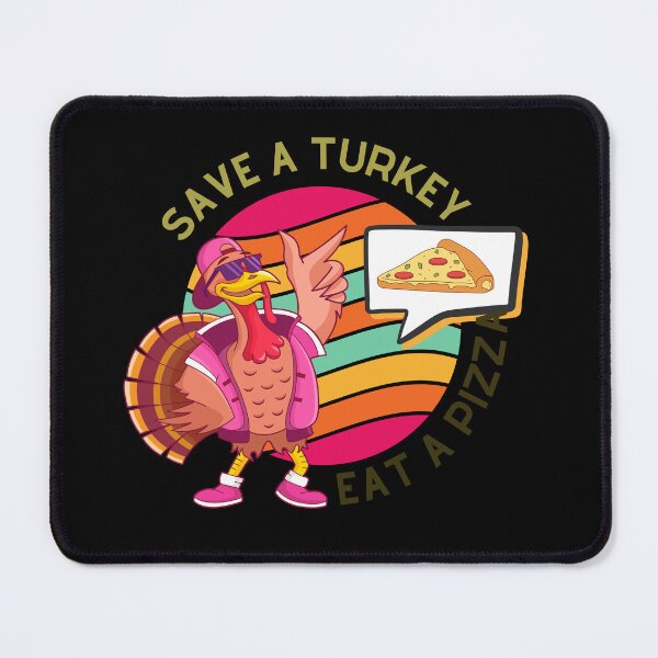 Item preview, Save A Turkey Eat A Pizza Thanksgiving Vegan Kids Men Women designed and sold by YoungESC.
