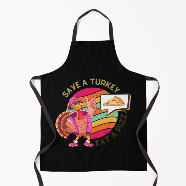 Item preview, Save A Turkey Eat A Pizza Thanksgiving Vegan Kids Men Women designed and sold by YoungESC.