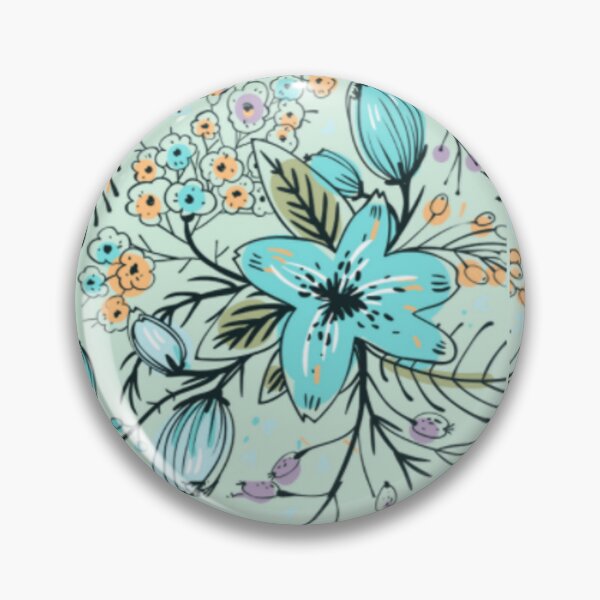 Item preview, happy blue and green floral spring designed and sold by Mygeneration.