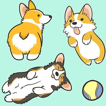 Artwork thumbnail, Corgi set by pawlove