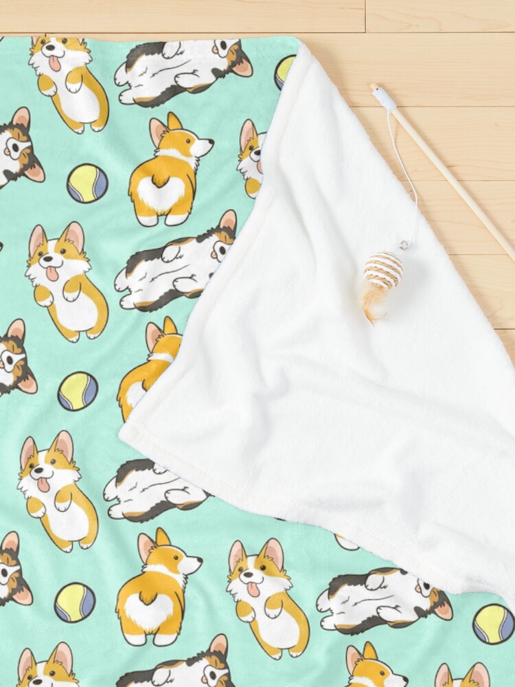Alternate view of Corgi set Pet Blanket