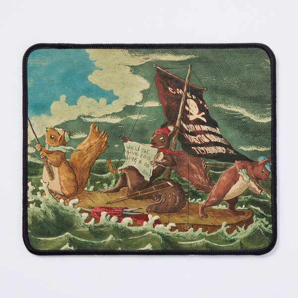 Item preview, Plunder the rich ! Pirate & anticapitalist squirrels designed and sold by Loki Propagandart.