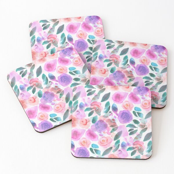 Item preview, Pastel floral abstract pattern designed and sold by Mirarima.