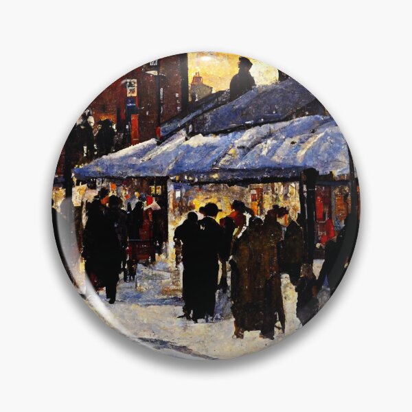 Item preview, CHRISTMAS MARKET IN A NORTHERN ENGLISH TOWN  Midjourney AI Artwork designed and sold by davidjulie.
