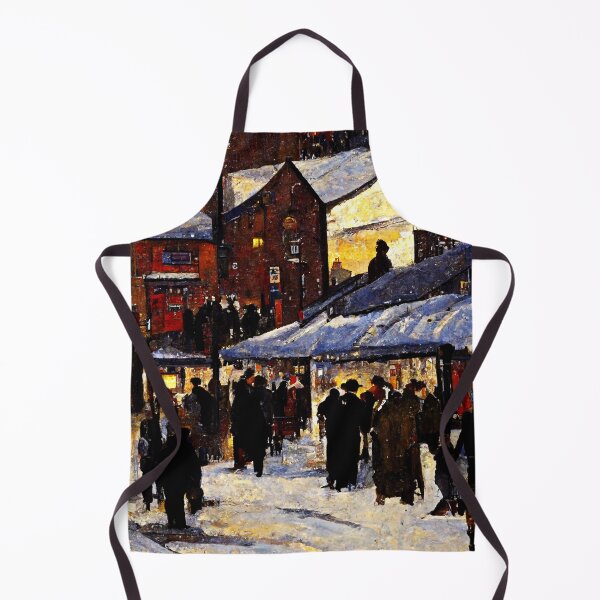 Item preview, CHRISTMAS MARKET IN A NORTHERN ENGLISH TOWN Midjourney AI Artwork designed and sold by davidjulie.