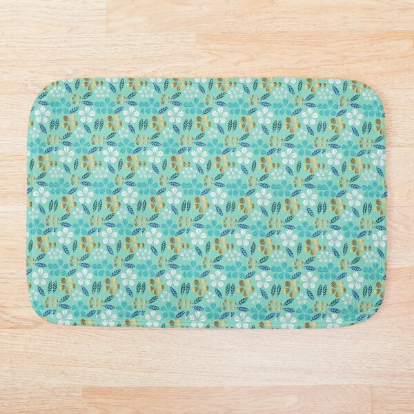 Item preview, Teal and Gold floral  designed and sold by CraftNinja81.