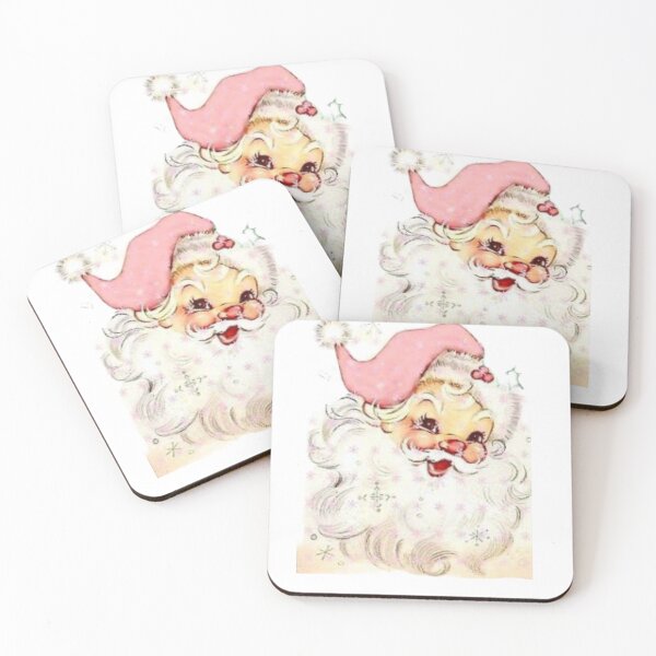 Item preview, retro vintage pink santa claus designed and sold by ProArt Club.