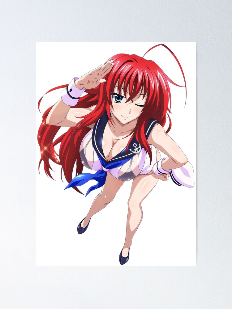 High School Dxd Rias Gremory Poster By Capuvan Redbubble