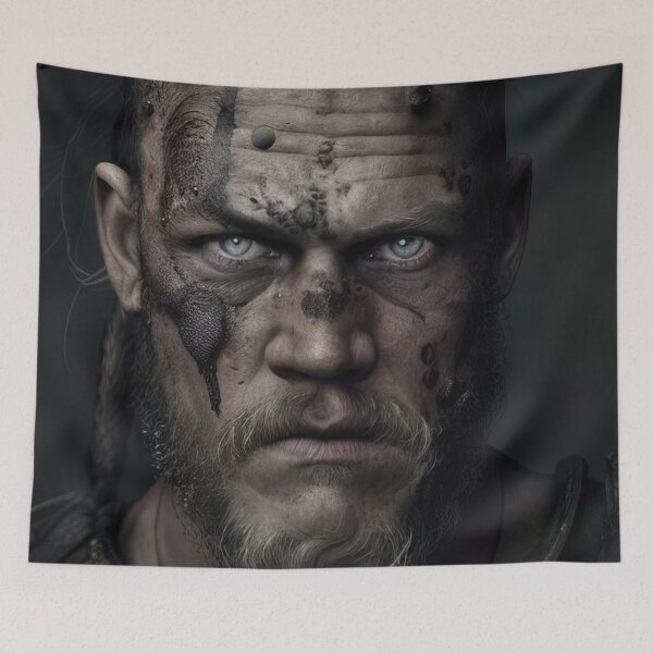 Item preview, Viking king covered in mud after doing battle designed and sold by RK - Shop.