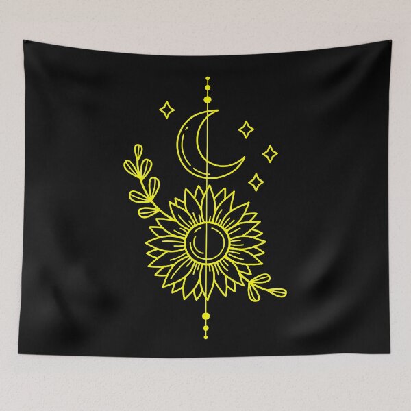 Item preview, Yellow and Black Sunflower Boho designed and sold by Summer-Winter.