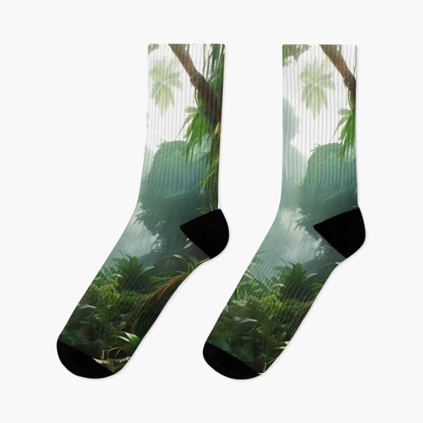 Item preview, 'Graphic Art Fantasy Jungle Landscape'(Thanksgiving and Black Friday Sales!) designed and sold by Bako24.
