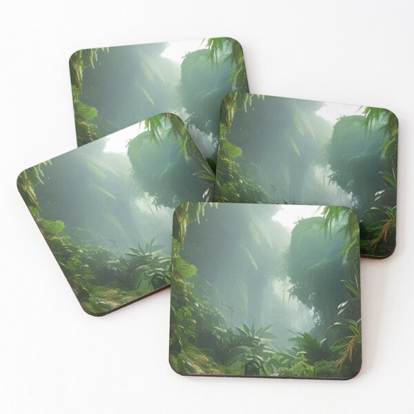 Item preview, 'Graphic Art Fantasy Jungle Landscape'(Thanksgiving and Black Friday Sales!) designed and sold by Bako24.