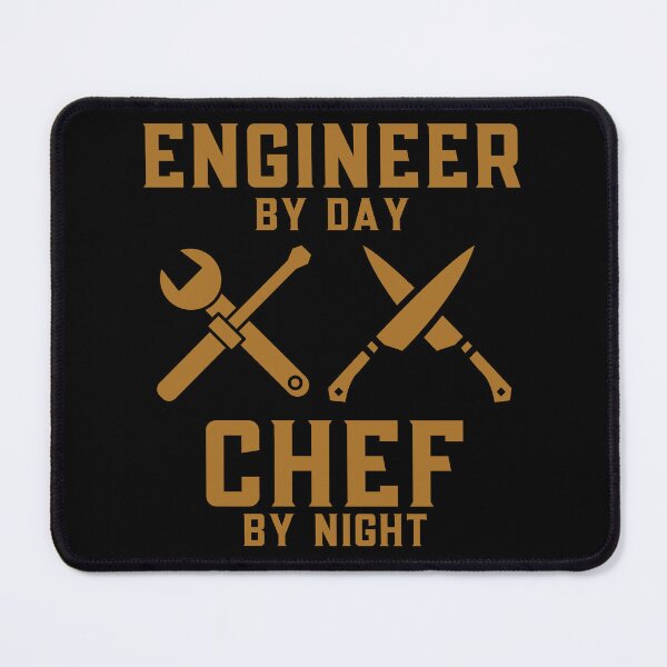 Item preview, Engineer by day Chef by night : for engineer who loves cooking : gifts : Double cross symbol designed and sold by MokonoKokoro.