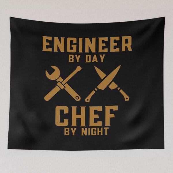 Item preview, Engineer by day Chef by night : for engineer who loves cooking : gifts : Double cross symbol designed and sold by MokonoKokoro.