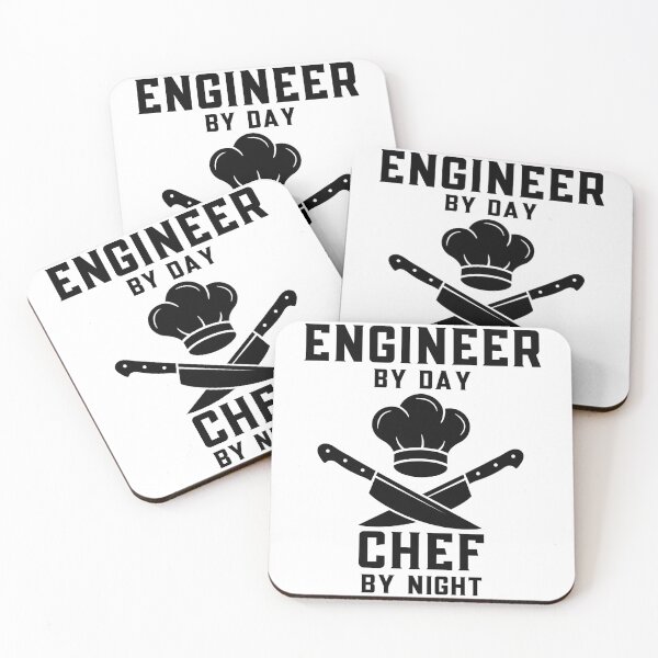 Item preview, Engineer by day Chef by night : for engineer who loves cooking : gifts : Chef cross symbol designed and sold by MokonoKokoro.