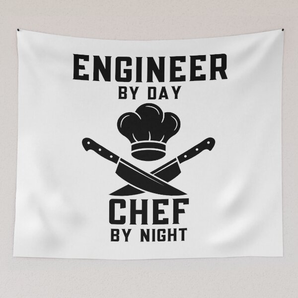 Item preview, Engineer by day Chef by night : for engineer who loves cooking : gifts : Chef cross symbol designed and sold by MokonoKokoro.