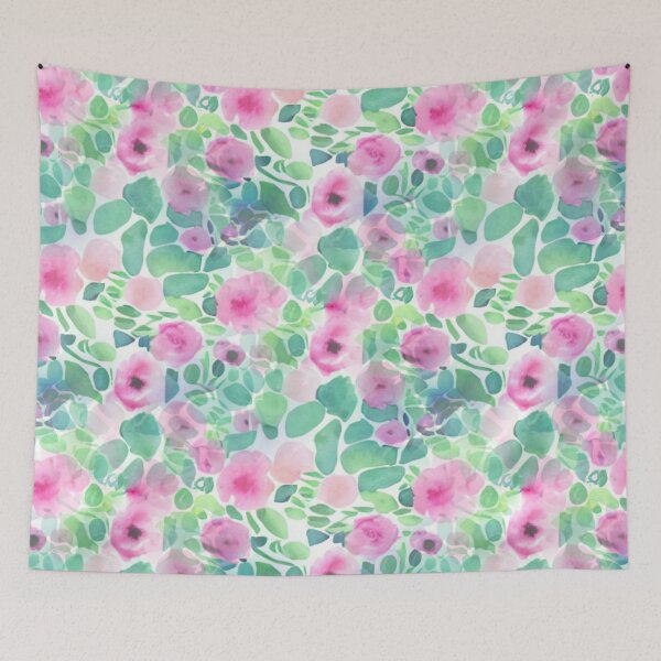 Item preview, Pastel floral abstract pattern designed and sold by Mirarima.