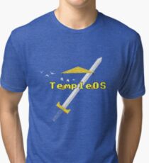 TempleOS New Tri-blend T-Shirt