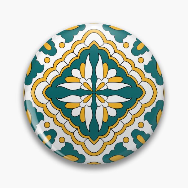 Item preview, Morocco  tiles, yellow, green and white, beautiful shapes designed and sold by FK-UK.