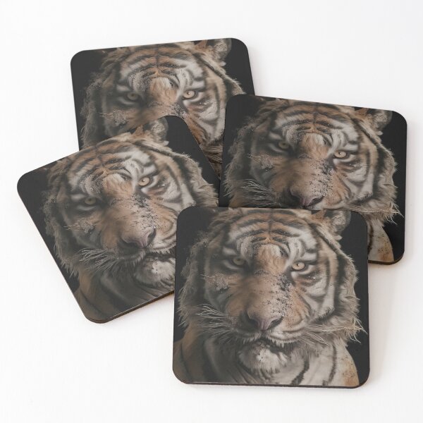 Item preview, Portrait of an agressive tiger designed and sold by RK - Shop.