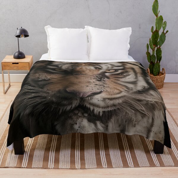 Item preview, Portrait of an agressive tiger designed and sold by RK - Shop.