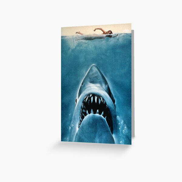 Jaws Greeting Cards Redbubble
