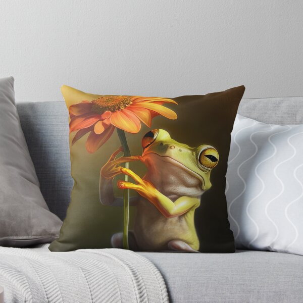 Item preview, Frog holding flower designed and sold by RK - Shop.