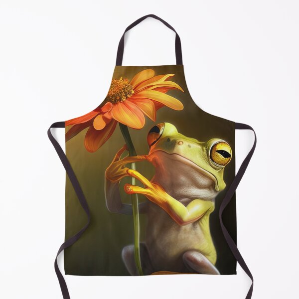 Item preview, Frog holding flower designed and sold by RK - Shop.