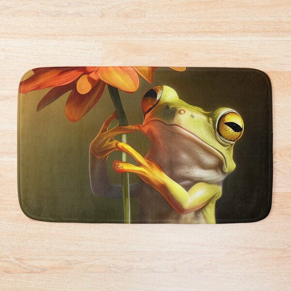 Item preview, Frog holding flower designed and sold by RK - Shop.